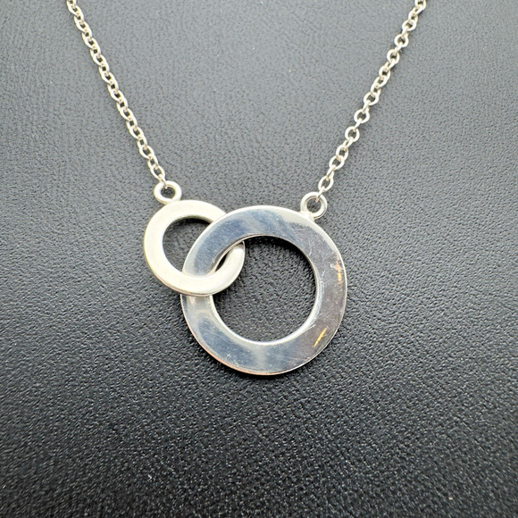 Anna Beck Classic Necklace 18k Gold Plated Sterling Silver Reversible 16-18" - Picture 3 of 8